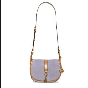 Michael Kors “Jamie” Suede Saddle Bag